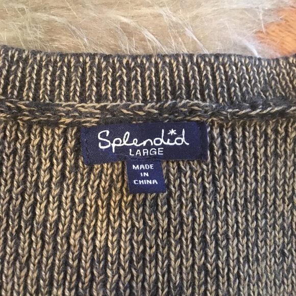Splendid cold shoulder sweater size large - Picture 3 of 6